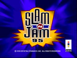 Slam 'N Jam '95 Title Screen